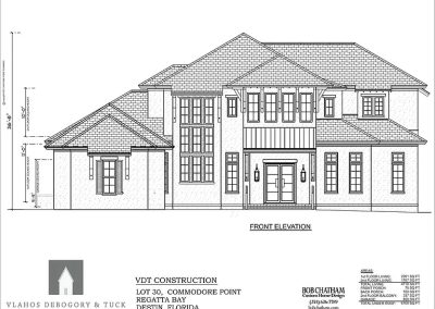 Front Elevation of 480 Captains Cir VDT Construction