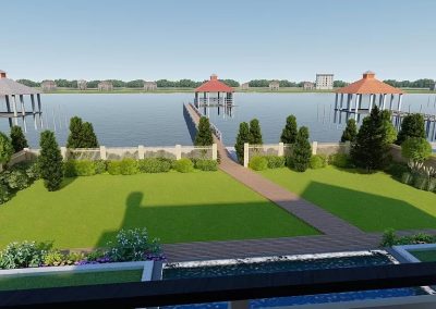 Lake View of 480 Captains Cir VDT Construction