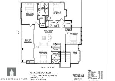 Second Floor Layout of 480 Captains Cir VDT Construction