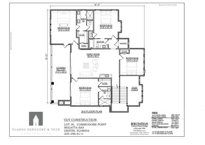 Second Floor Layout of 480 Captains Cir VDT Construction
