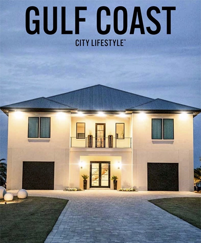March 2023 Magazine Cover - Home built by VDT Construction on Ono Island, Orange Beach, AL
