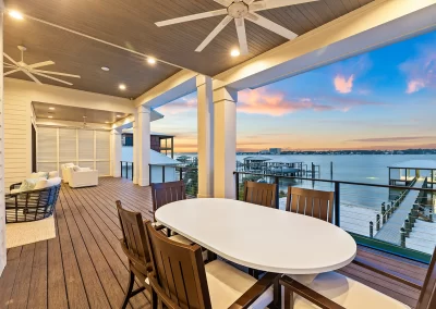 Baywatch, back porch with water view