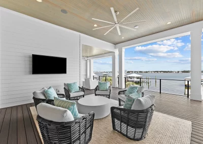 Baywatch, outdoor living with view of the water