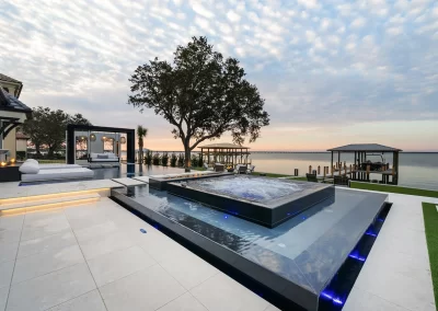 Reflections, hot tub