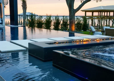 Reflections, hot tub