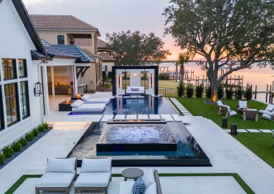 Reflections, hot tub